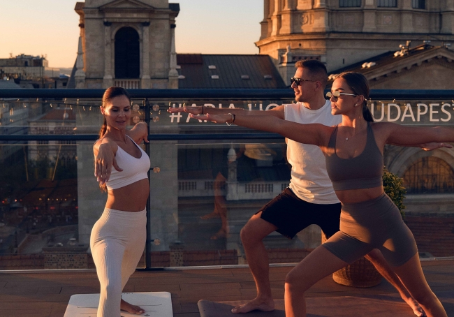 Private Rooftop Yoga classes are available upon request